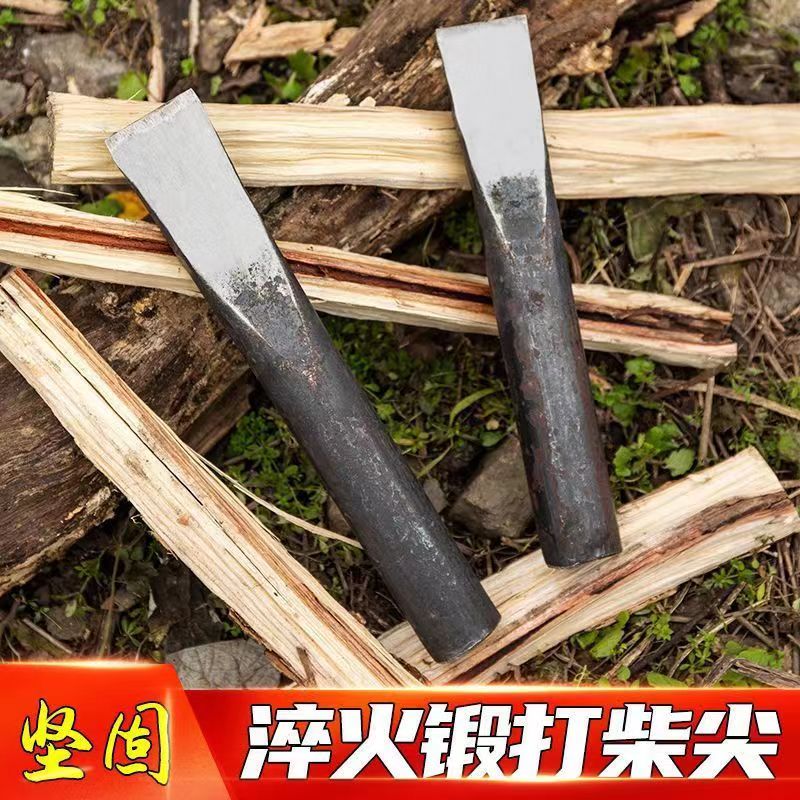 Full steel forged for home Chai pointed axe Aggravated Firewood Tip Split wood axes Wooden Axe Tips outdoor Firewood Ax pile tool-Taobao