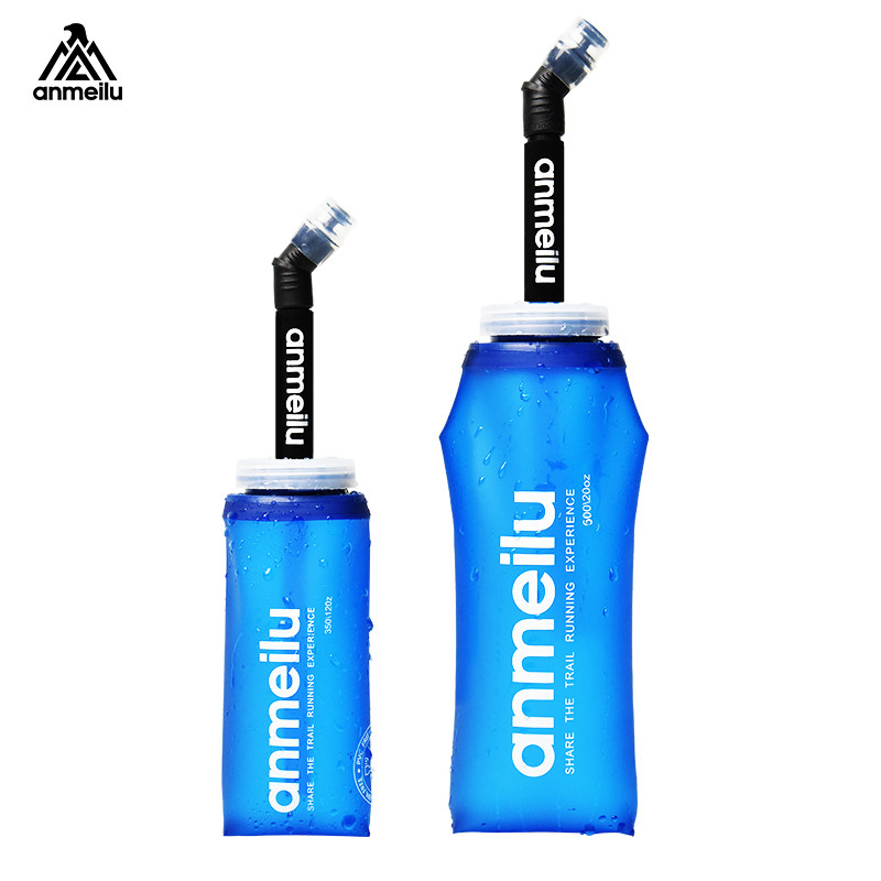 Sports Soft Kettle TPU Soft Water Bag Foldable Cross Country Running Water Bag 250500 600ML portable water glass 