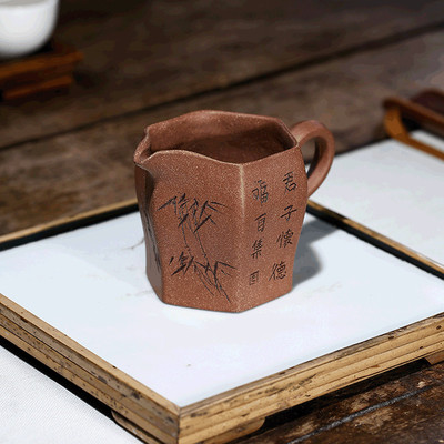 Yixing Zisha Gong Cup Original Mine Tea Site Accessories Pure ручной работы Bayifang Chari Cup чайная дивизия Большое чайное море