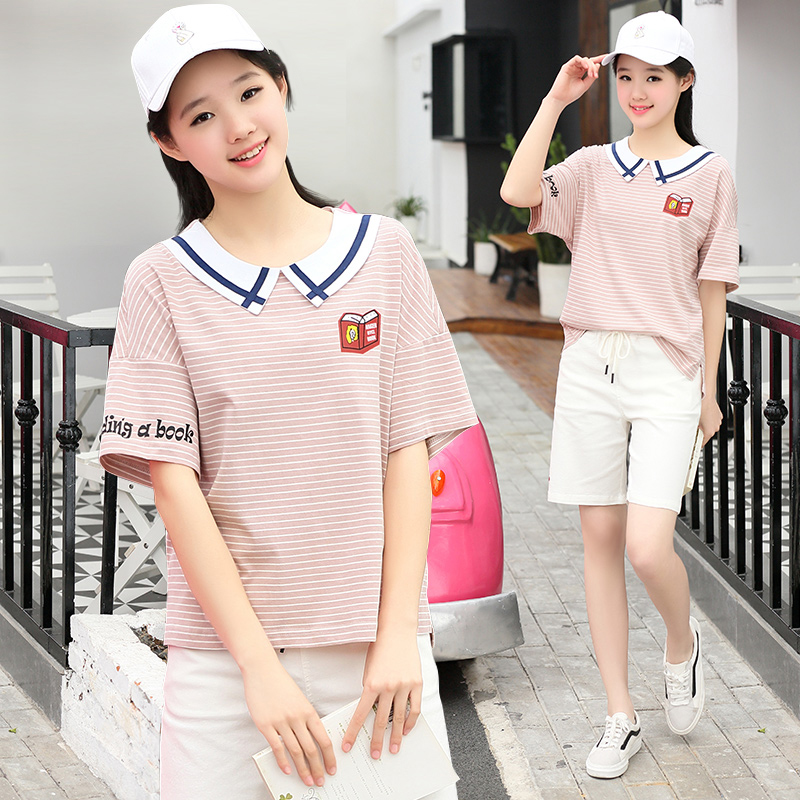 Two pieces of 11 girls 12 girls 13 girls 14 high school 15 junior high school students 16 years old summer relaxed leisure suit