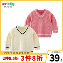 Children Cotton Sweater Baby Spring and Autumn Long Sleeve Top Coats Handmade Knitted Sweater 2021