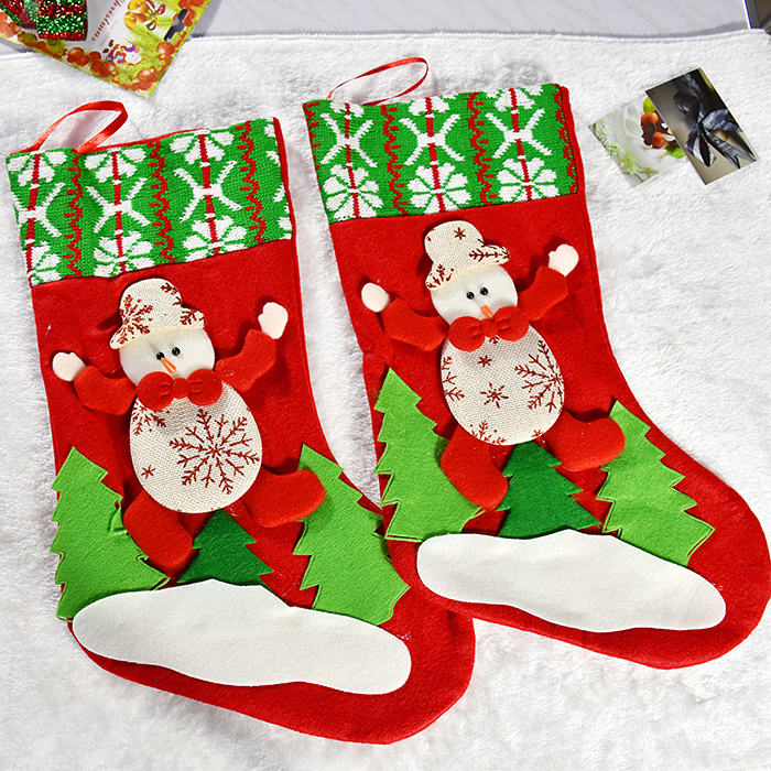 Christmas socks gift bags Christmas decoration gifts Santa snowman socks Christmas gifts Christmas socks decoration