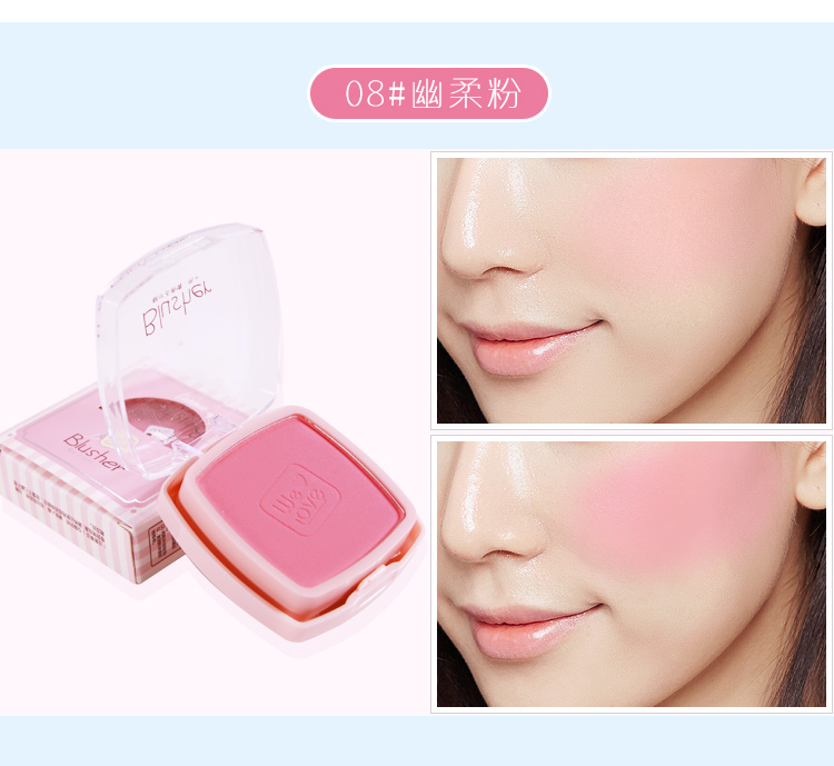 Authentic Shi Lulan Tianna Orange trang điểm màu hồng phấn hồng nhẹ tự nhiên với cọ trang điểm rouge ba chiều làm sáng - Blush / Cochineal phấn má apieu juicy pang