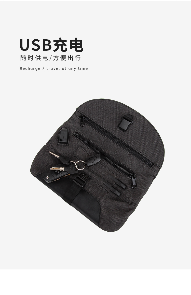 Túi ngực nam mới đa chức năng Túi Messenger chống trộm túi chống nước kỹ thuật số Túi đeo chéo 9,7 inch - Túi của con người balo gucci