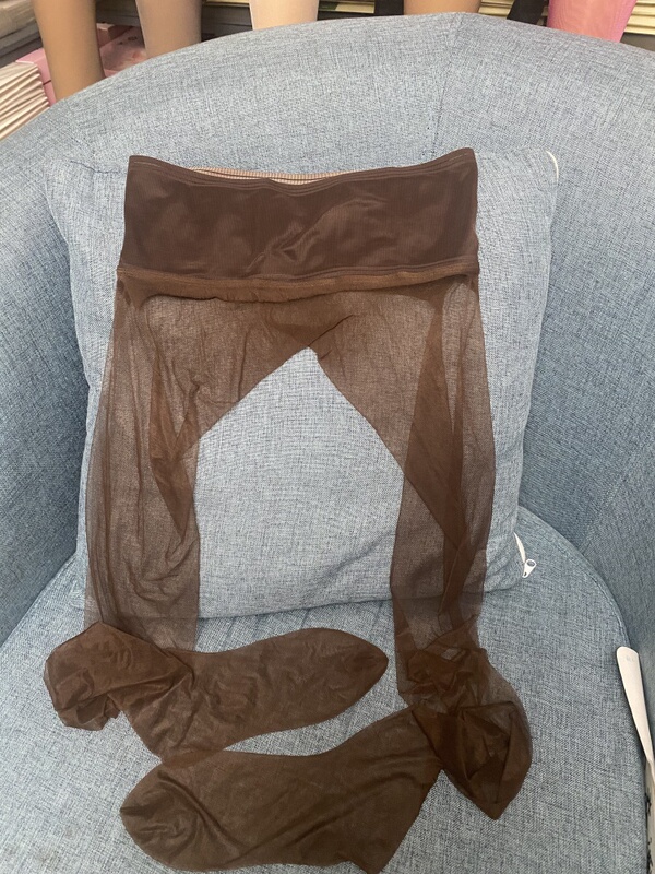Light Luxury Brand Surplus Mesh Waist Chocolate Milk Silk 360 Seamless Stockings Fully Transparent Delicate and Smooth Stockings