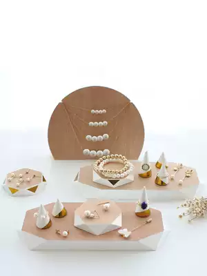 Jewelry display rack creative necklace earrings jewelry rack ring tray commercial household jewelry storage display rack