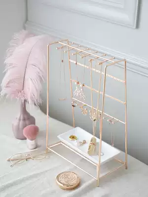 Jewelry rack jewelry rack jewelry rack earrings necklace rack ring tray display dressing table household jewelry storage display rack