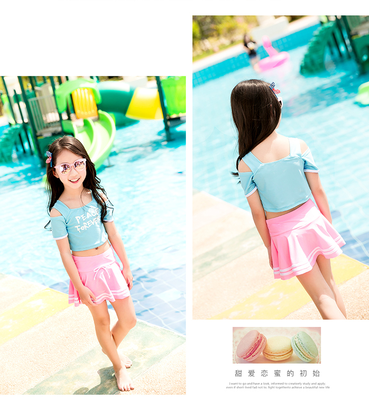 Youyou Children Đồ bơi cho bé gái Công chúa Chia thể thao Dễ thương Bé trai Lớn Bé gái Đồ bơi cha-con - Bộ đồ bơi của Kid bộ đồ bơi cho bé gái