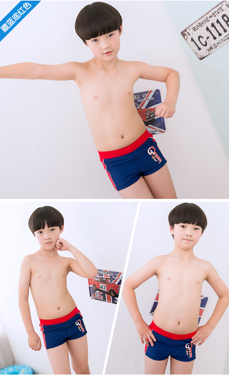 Bạn bơi quần áo trẻ em bé trai quần boxer quần bơi thiếu niên cậu bé lớn bé trai chia bé bơi phù hợp - Bộ đồ bơi của Kid đồ bơi cho be trai 10 tuổi