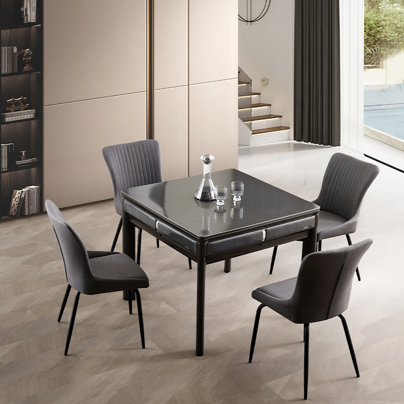 Mahjong machine table fully automatic home mute mahjong table Two machine hemp small electric motor hemp with chair folding-Taobao