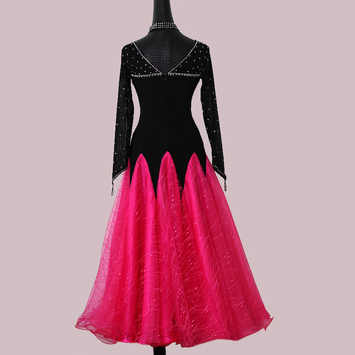 Custom size competition ballroom dance dresses for women girls Modern dance dress ballroom dance big swing dress