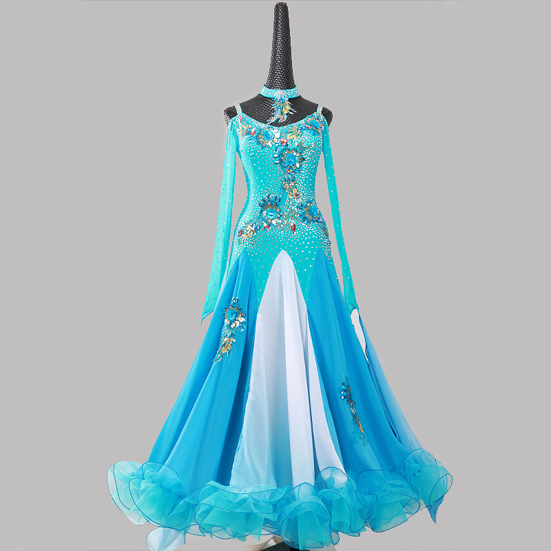 Ballroom dance dress modern dance skirt new ballroom dance dress national standard dance 2018 waltz swing adult female