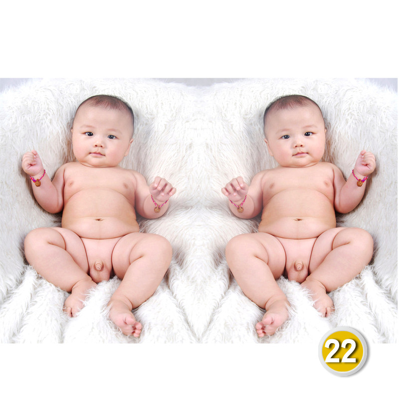 Doll pictures Cute baby poster wall stickers for pregnant women Wedding room Bedroom prenatal education Cute baby big picture Little boy hanging painting