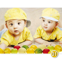 New baby picture wall stickers BB poster twin doll photos Mengbao pictorial wedding room baby boy stickers 