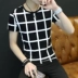 Mùa hè nam nghỉ ngơi tất cả áo phông trắng tay ngắn Quần áo thể thao nam quần áo giá rẻ nam 20-30-35-40 tuổi áo phông nam có cổ Áo phông ngắn