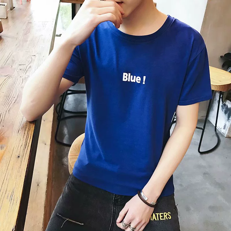 Mùa hè nam nghỉ ngơi tất cả áo phông trắng tay ngắn Quần áo thể thao nam quần áo giá rẻ nam 20-30-35-40 tuổi áo phông nam có cổ