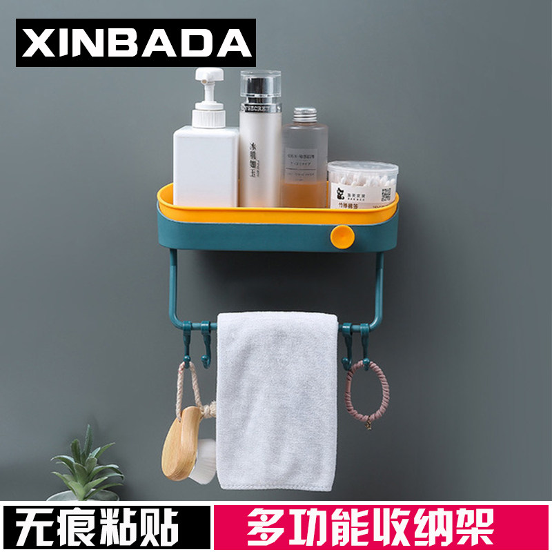 Bathroom Makeup Room Shelve Wall wall Toilet Washroom Wash Bench Towels Towel-Free Wall Triangle Containing shelf