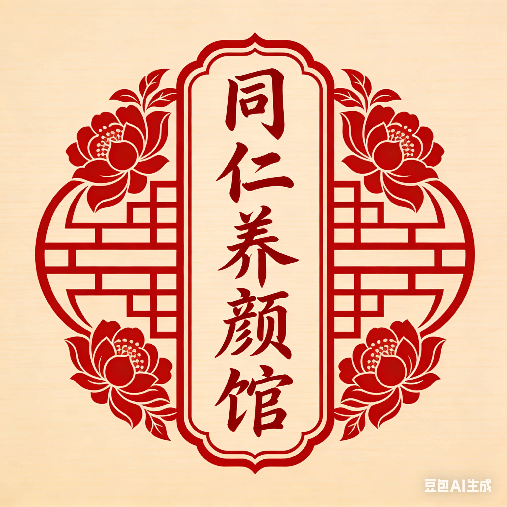 同仁养颜馆的LOGO
