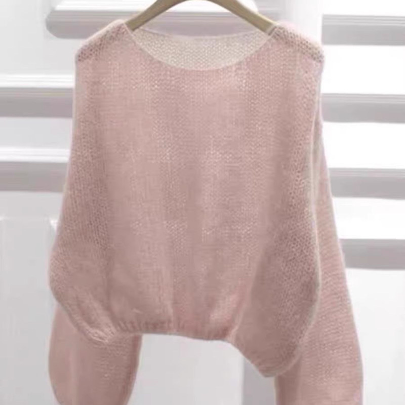 Super Cool Stuff! Super Hot! Pink Mohair Short Sweater Coat for Women, Spring Lazy Loose Knit Top Super Cool Stuff! Super Hot! Pink Mohair Short Sweater Coat for Women, Spring Lazy Loose Knit Top