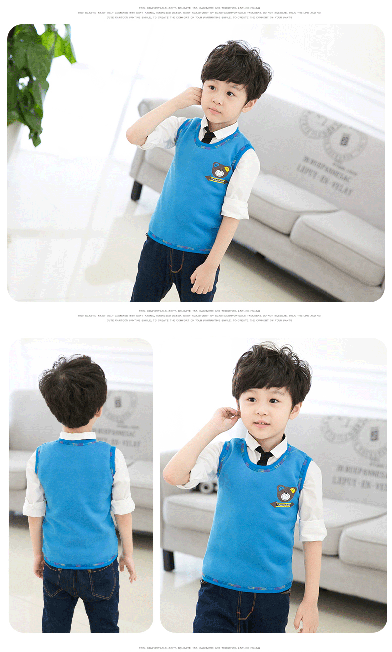 Áo len mùa thu cho bé mùa đông ấm áp cho bé 1 áo ấm 2 áo 3 bé trai và bé gái 4 cộng nhung dày 5 áo vest bé vai 8 tuổi áo quần trẻ em