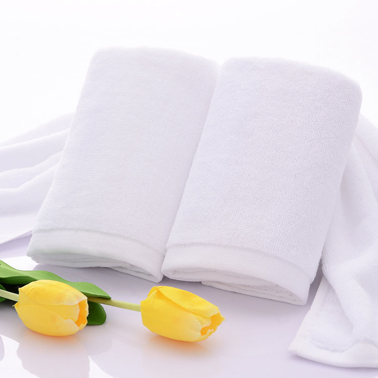 Pure Cotton Towels and Bath Towels for Star-Rated Hotels, Home Use, and Guesthouses, Made of 100% Cotton, Lint-Free, Absorbent, White Towels and Floor Towels
