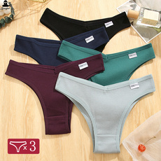 Стринги Женские 3pcs/set women cotton panties