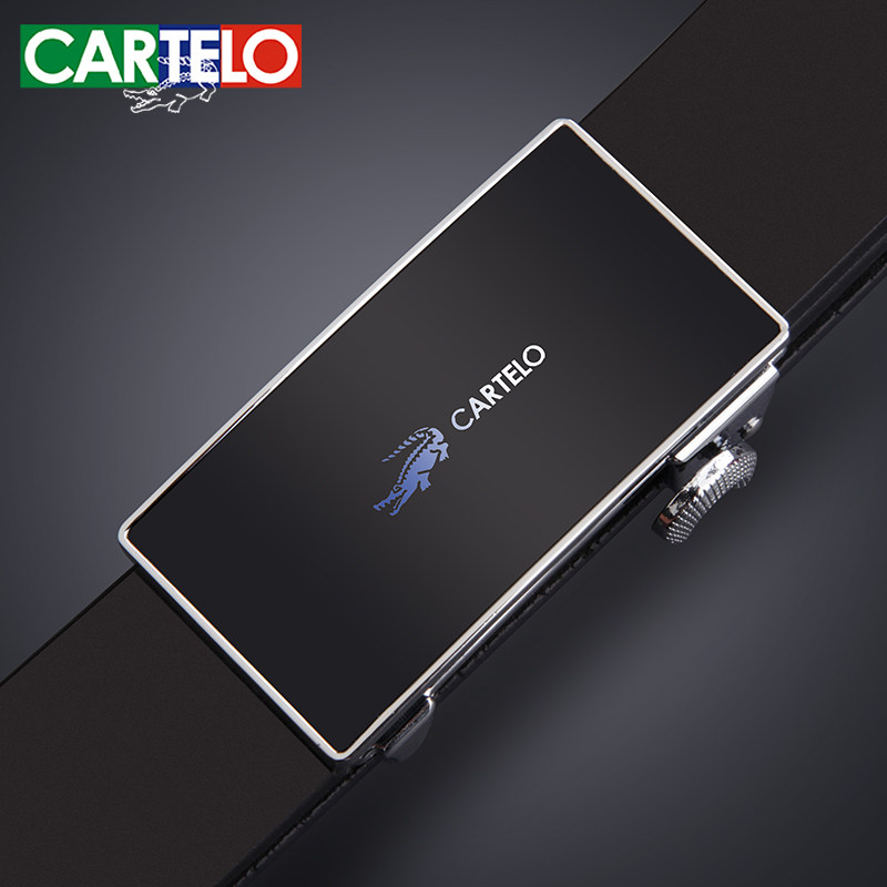 Cardiole crocodile belt men's leather belt wear automatic buckle business formal casual youth leather belt