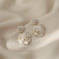 Sturbolea Горный чай из жемчуга, серьги, премиум класс, французский стиль, легкий роскошный стиль