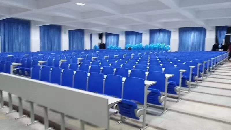 Auditorium chair seat seat seat multimedia classroom automatic rebound chair tables and chairs hollow solid wood table panel chair