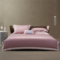 140 high-end horse cotton four-piece cotton tribute satin sheets Simple European hotel cotton 1 8 bedding