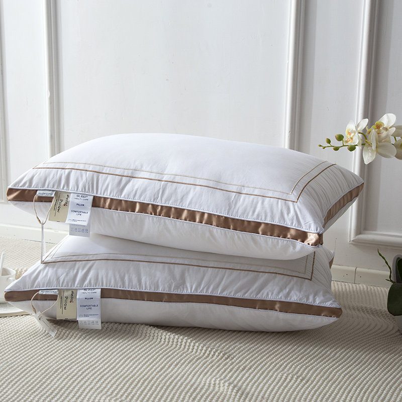 Foreign trade export five-star hotel bedding special feather velvet pillow core high-end home rebound pillow