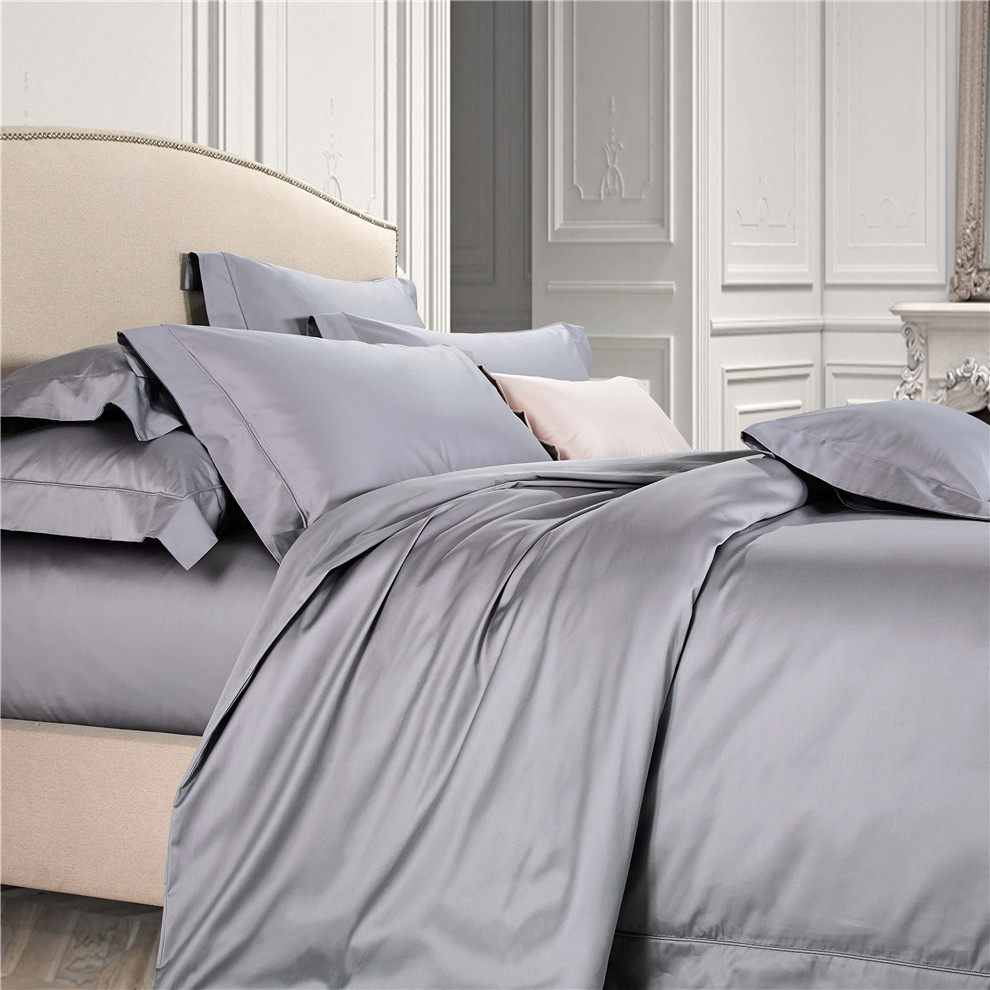 140 pcs Egyptian long-staple cotton four-piece set high-end five-star hotel pure cotton bedding simple wedding quilt cover