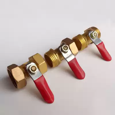 4-point double inner wire inner and outer wire double outer wire red handle small ball valve pagoda ball valve drain hose ball valve