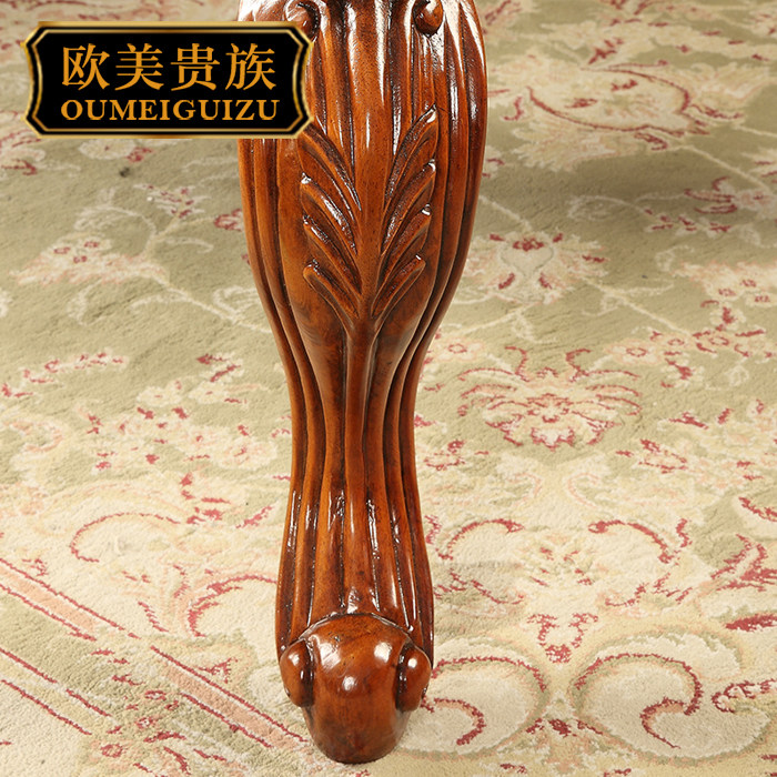 [USD 817.14] European rectangular tea table with solid wood furniture