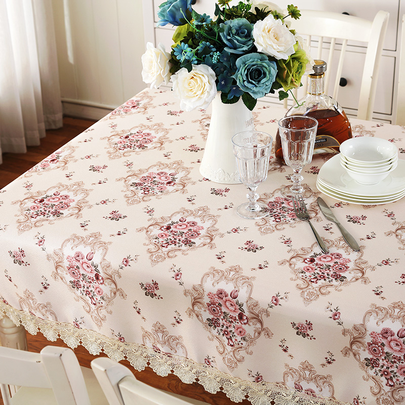 ins wind tea table cloth table cloth table cloth art printed little fresh square brief modern field garden home rectangle
