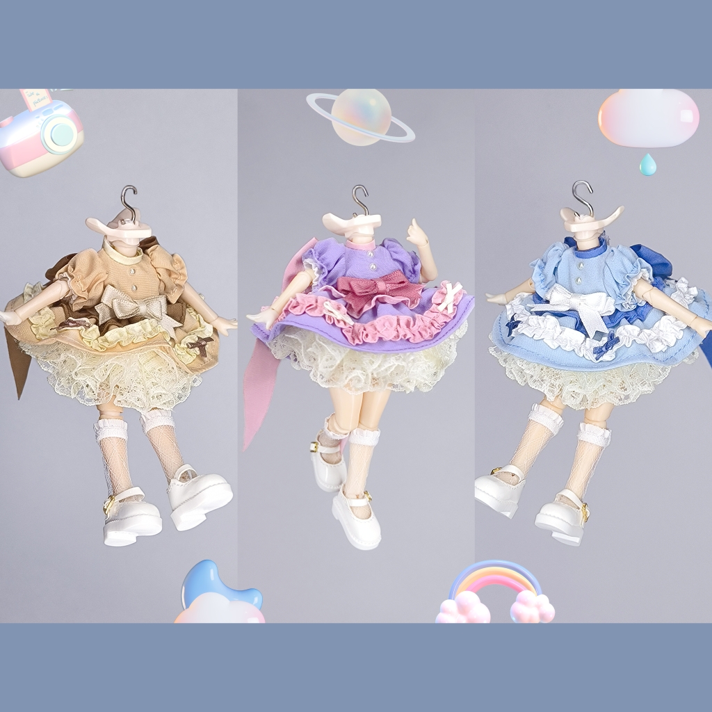 瓷娃一对 当日発送 春蝉之歌ob11娃衣：BJD娃娃出逃新潮流，UFdoll 12分娃衣引领时尚风向标