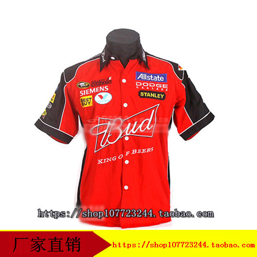 F1 Racing Suit Motorcycle Racing Suit Car Beauty Work Clothes Short-Sleeved Shirt Casual Wear C020