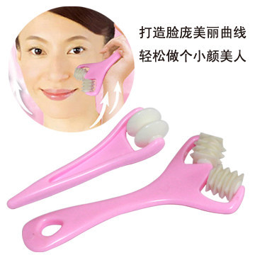 瘦脸神器滚轮式脸部按摩器提拉下巴面部紧肤美容棒全身按摩器4758