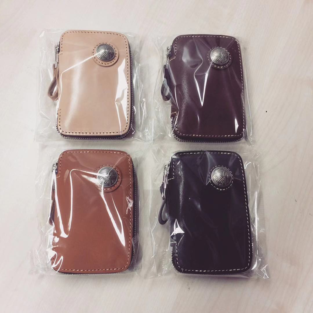 Japan Direct Post REDMOON Red Moon RM-LZKC Genuine Leather Bull Leather Men with Blocking Car Key Bag Key Button