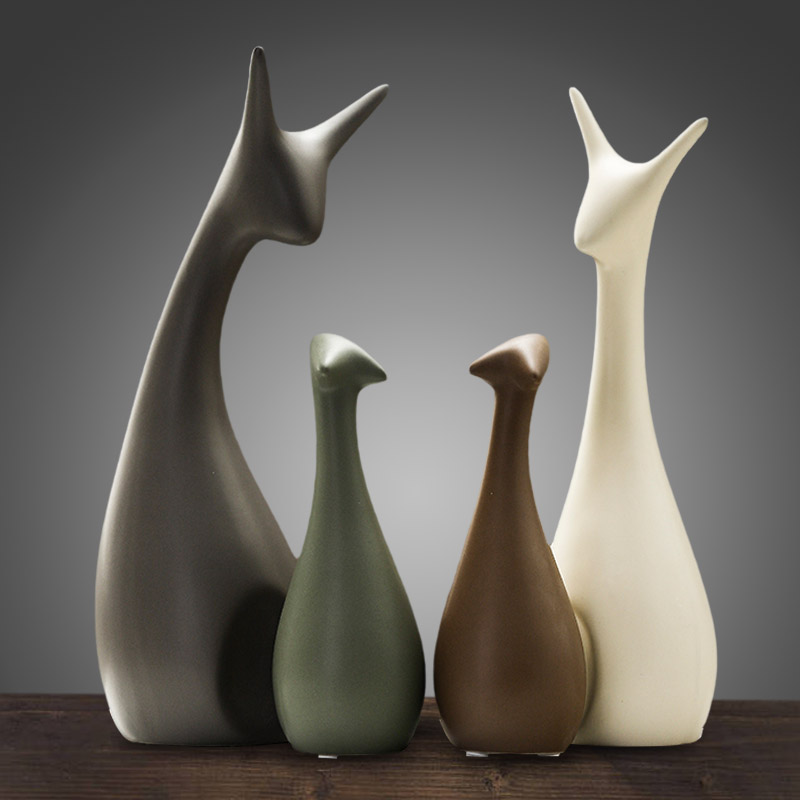 Nordic home living room ceramic ornaments creative desktop wine cabinet decorations ornaments wedding gifts room knick-knacks