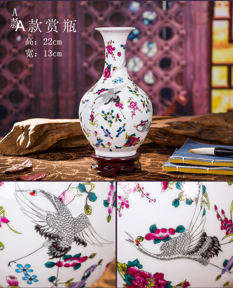 Jingdezhen lọ gốm Chà sứ sáng chai hiện đại thời trang thủ công trang trí nhà trang trí trang trí phòng khách nhỏ
