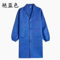 Labor protection clothing coat overalls mens wear-resistant and stain-resistant blue coat long logistics warehouse factory workshop handling uniforms