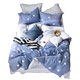 người Nam Cực công chúa bông denim chăn bằng vải cotton Bắc Âu mạng đỏ giường ba mảnh - Bộ đồ giường bốn mảnh chăn drap gối nệm Bộ đồ giường bốn mảnh