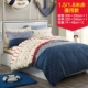Nam Cực bông denim bông vải lanh nhỏ gọn mùa đông nam ba mảnh giường chăn 1.5m1.8 mét - Bộ đồ giường bốn mảnh