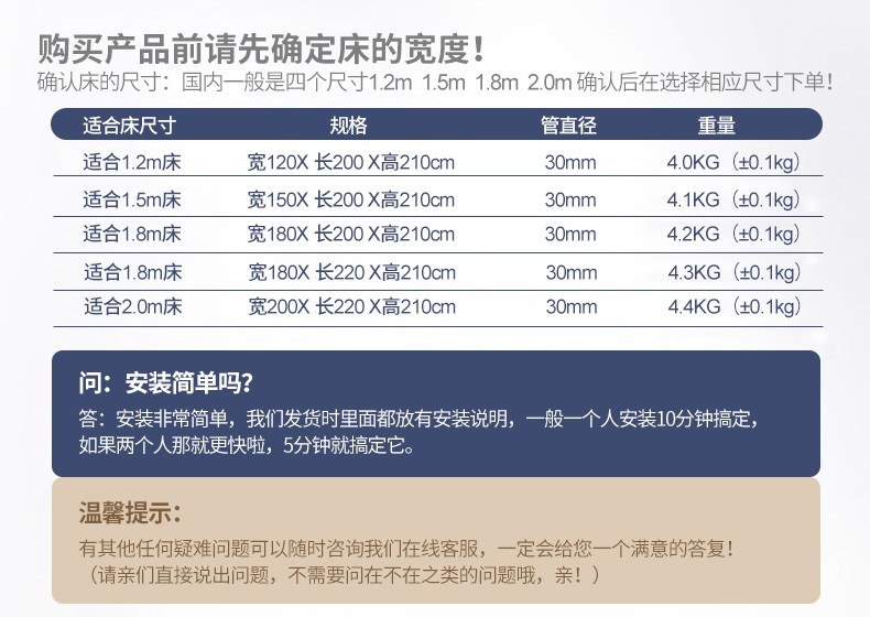 Nam cực 2018 mới muỗi net kính thiên văn U loại 1.5 đôi hộ gia đình mã hóa dày 1.2 m 1.8 m giường 2.2 m