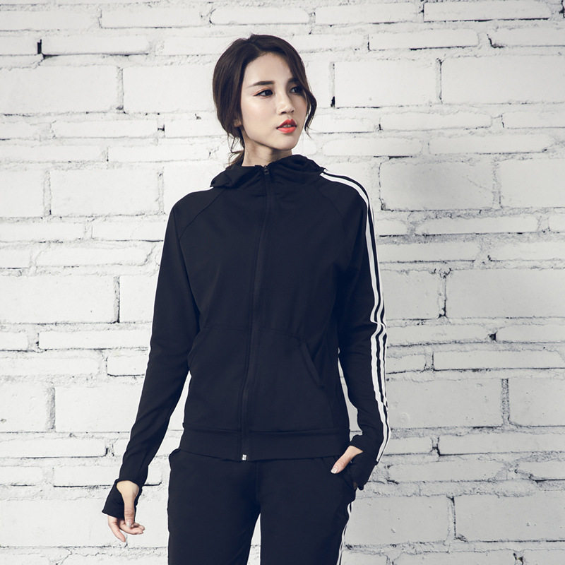 Sports top women's 2021 new spring and summer Korean temperament jacket training running fitness yoga suit quick-drying long-sleeved