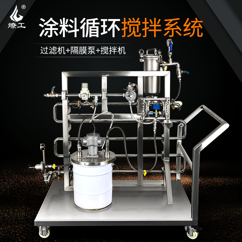 Liaogong diaphragm pump paint Pneumatic mixer set system Spraying Graco Iwata matching customization