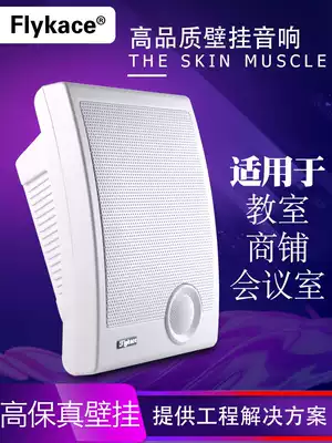 flykace wall-mounted speaker Classroom constant pressure wall-mounted speaker Campus broadcasting system store background music audio wall-mounted speaker Classroom English listening speaker Fire broadcast speaker