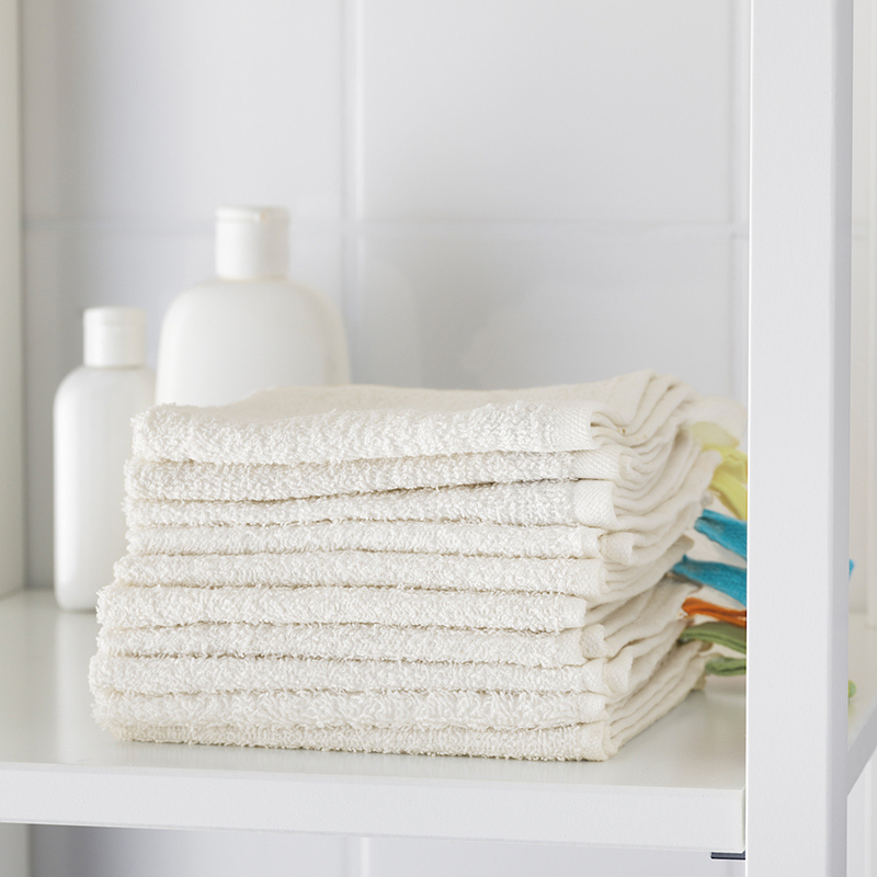 Ikea Klima Small Square Towel for Babies and Children, Strong Absorbent Bath Towel, Pure Cotton, Convenient to Carry, Soft, Delicate, Breathable, Saliva Towel