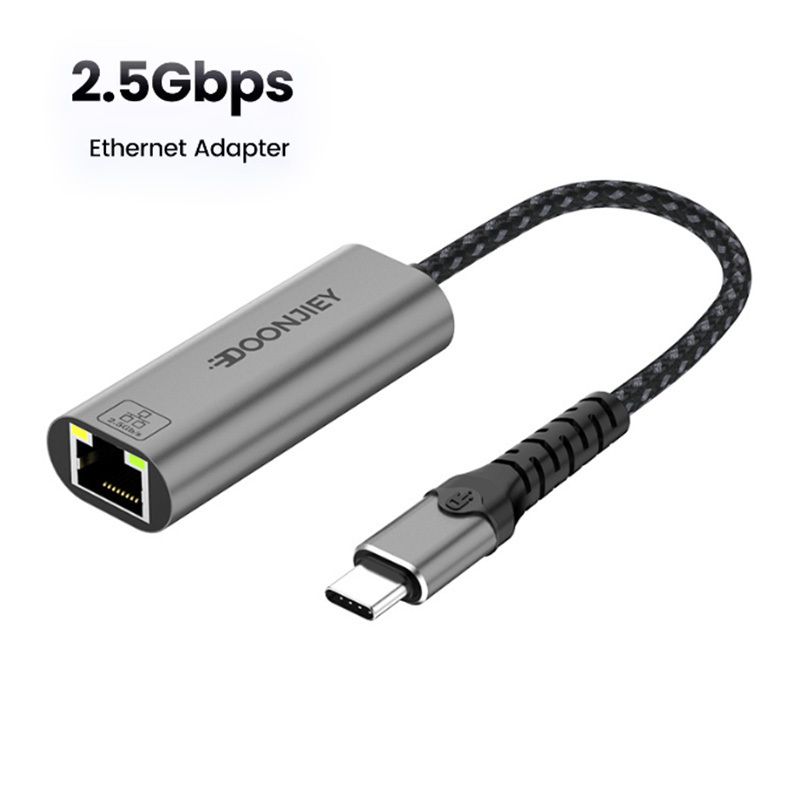 USB to Ethernet Adapter 2.5g Wired Network Card Network Lan Card Type C
